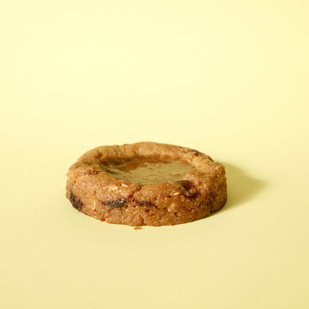 Galleta avena y salted caramel