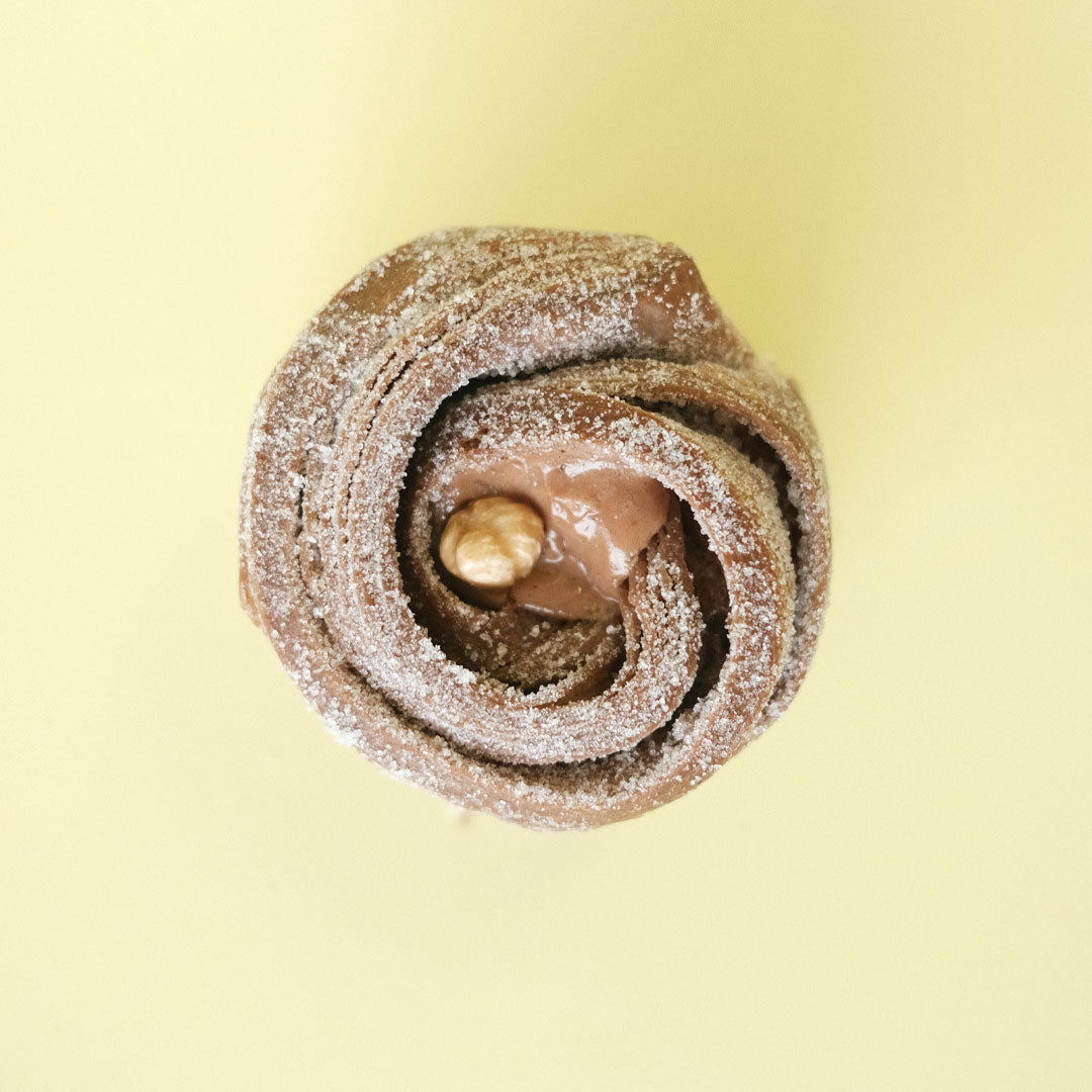 Cruffin chocolate y avellana