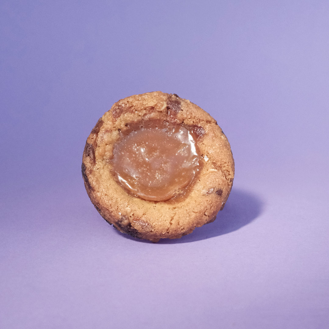 Galleta avena y salted caramel