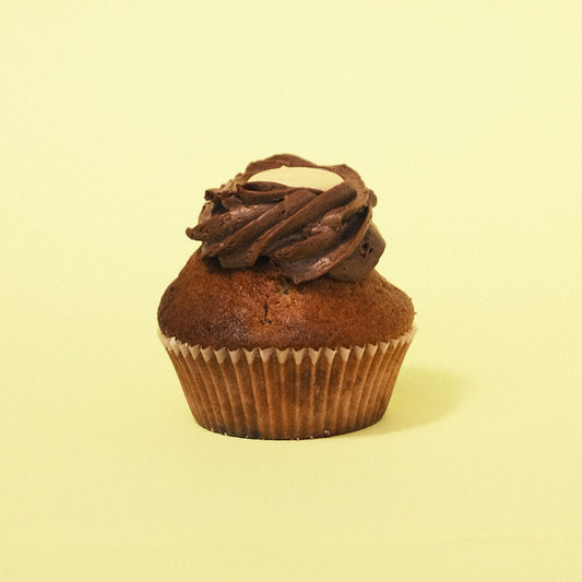 Muffin de chocolate y fruta de la pasión