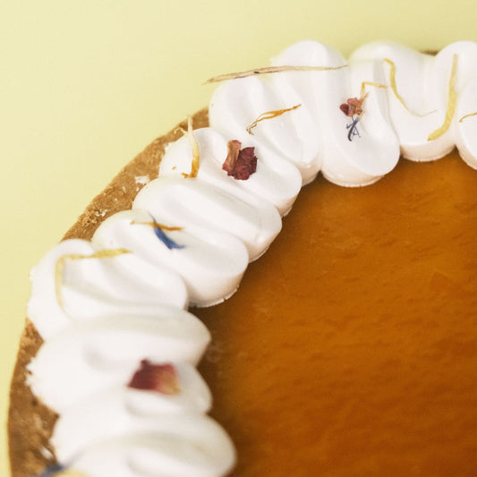 Pie maracuyá y mango