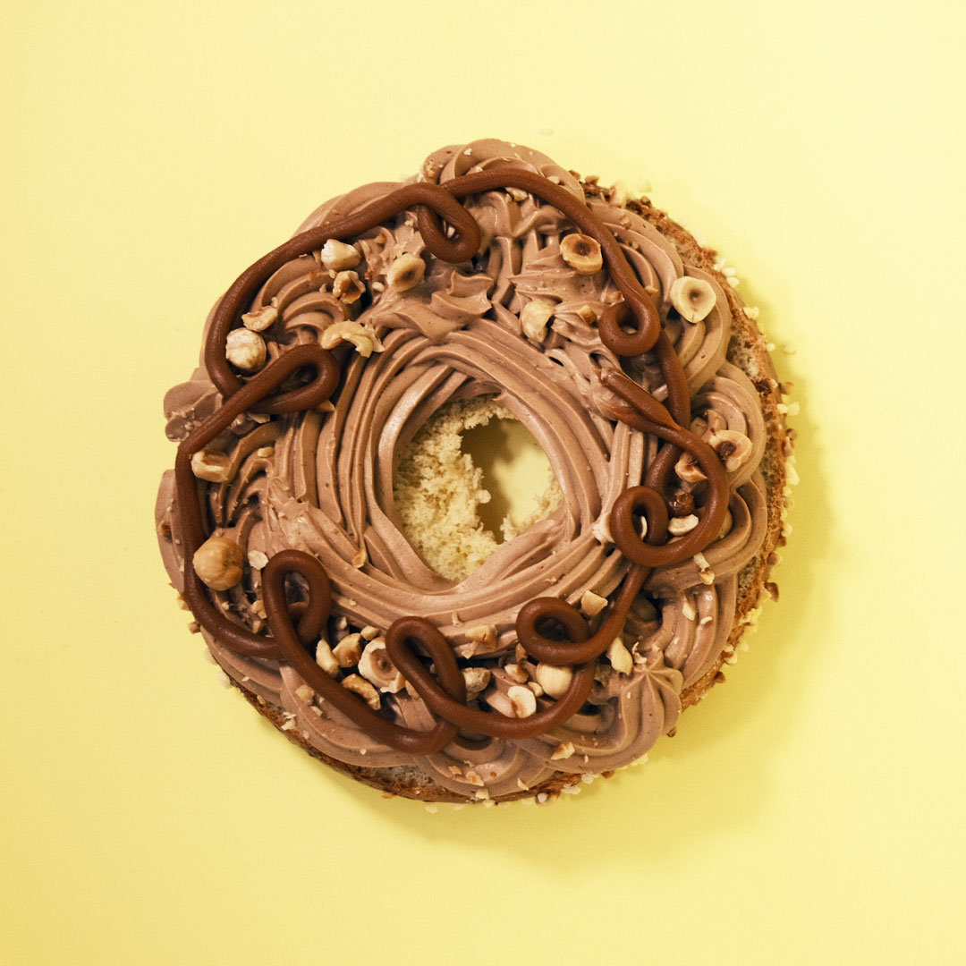 Roscón de Reyes de chocolate, avellana y salted caramel