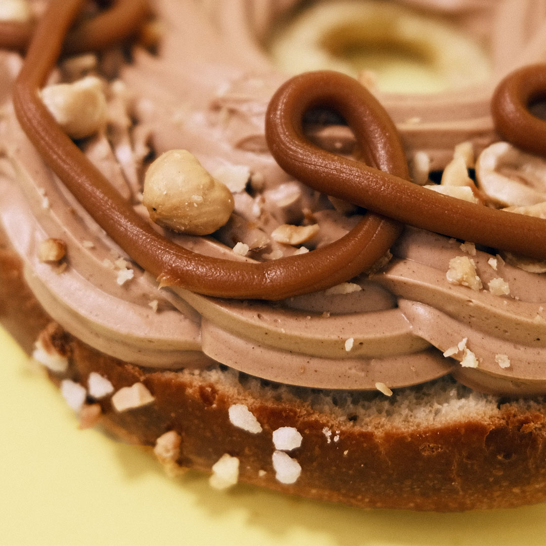 Roscón de Reyes de chocolate, avellana y salted caramel