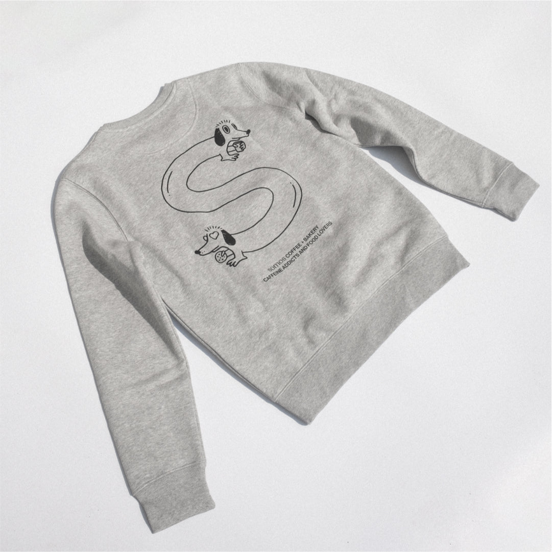 Sudadera gris Logo