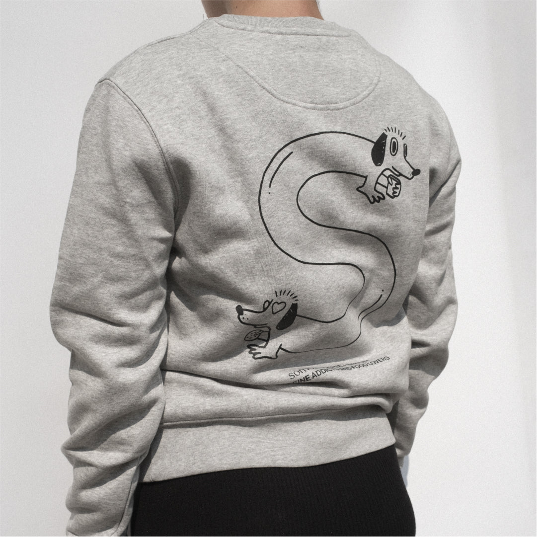 Sudadera gris Logo