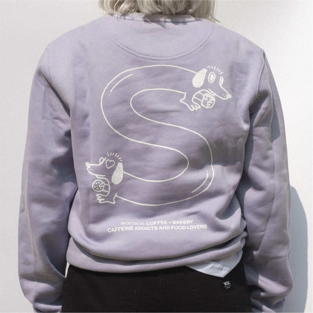 Sudadera lila Logo