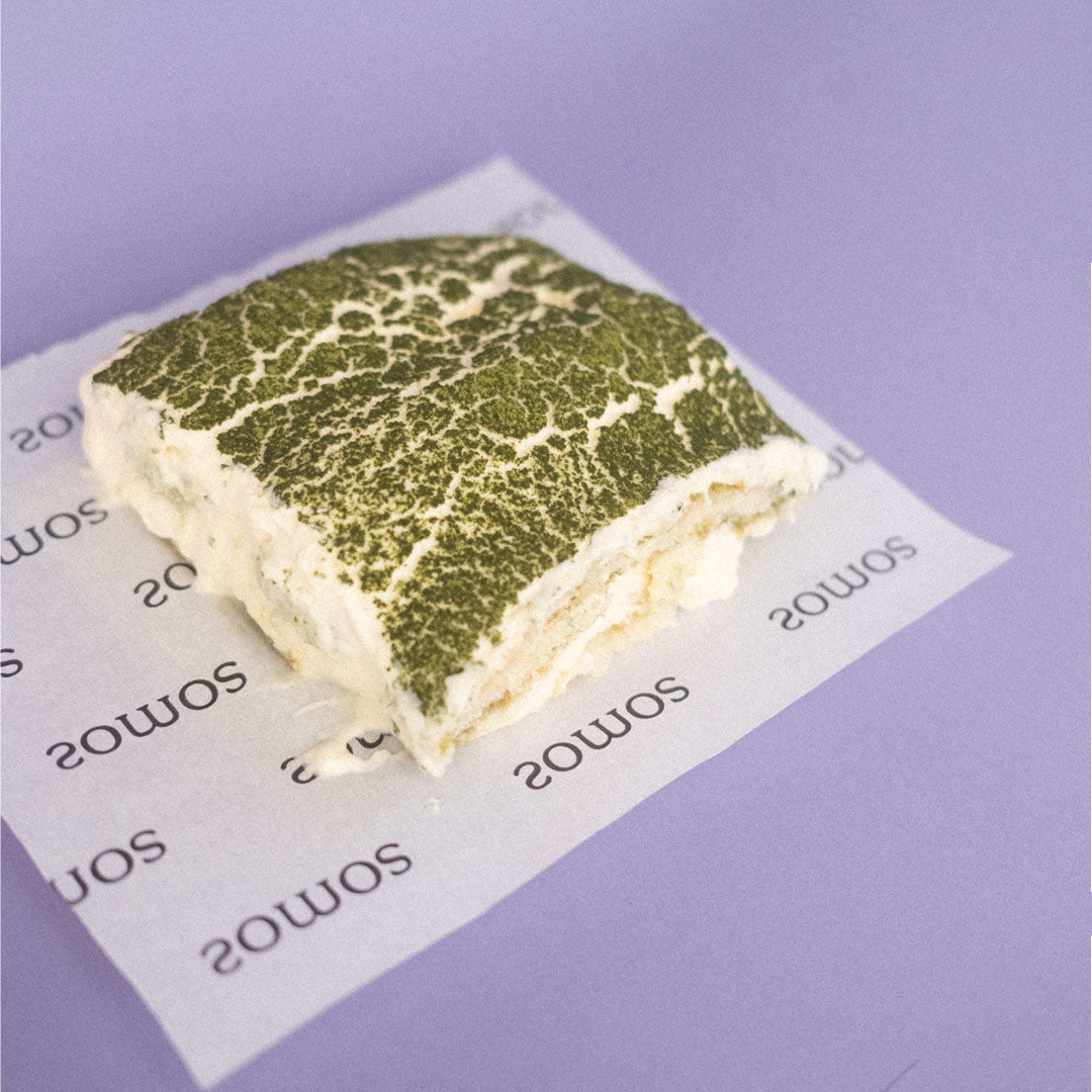 Matcha vanilla tiramisú